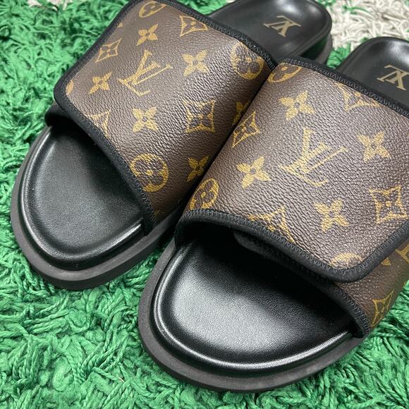 Louis Vuitton LV Monogram Miami Mule Slide Sandals size LV 9 Fits US 10 No Box main image 9